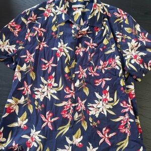 Outerknown Navy Floral Men's Shirt